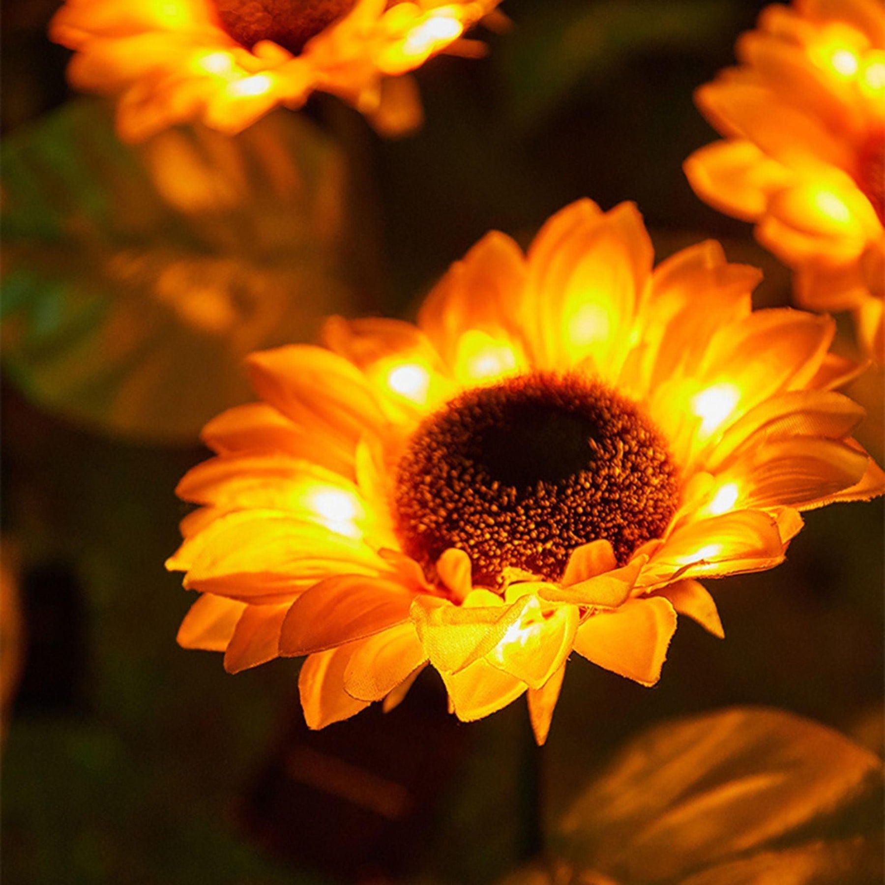 Luminaria Solar Externa Para Jardim Girassol Led - Energia Grátis