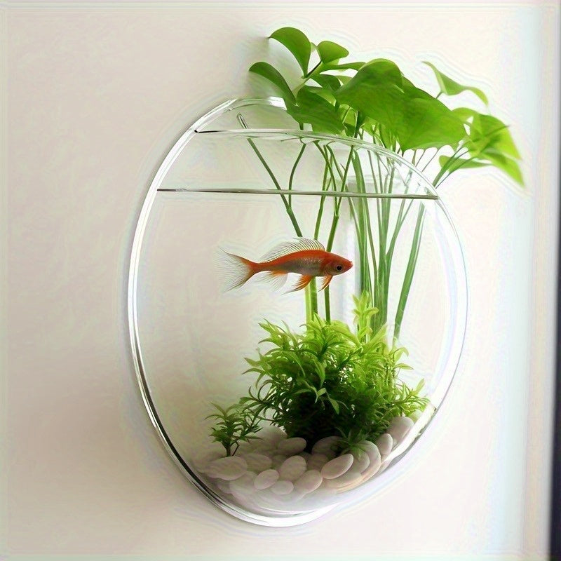 Vaso Transparente para Decoração de Casa e Jardim - Vaso Suspenso de Vidro