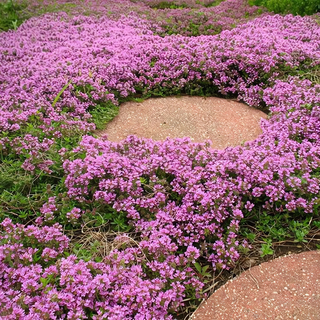 Tomilho Roxo Rasteiro ORIGINAL - 1000 Sementes Com Alta Taxa de Germinação - FRETE GRÁTIS