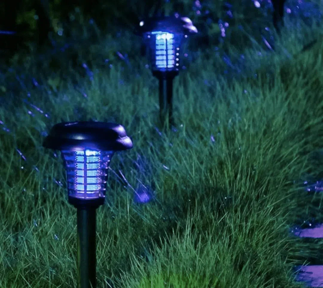 Luminária Solar Para Jardim Externa LED Repelente de Mosquitos
