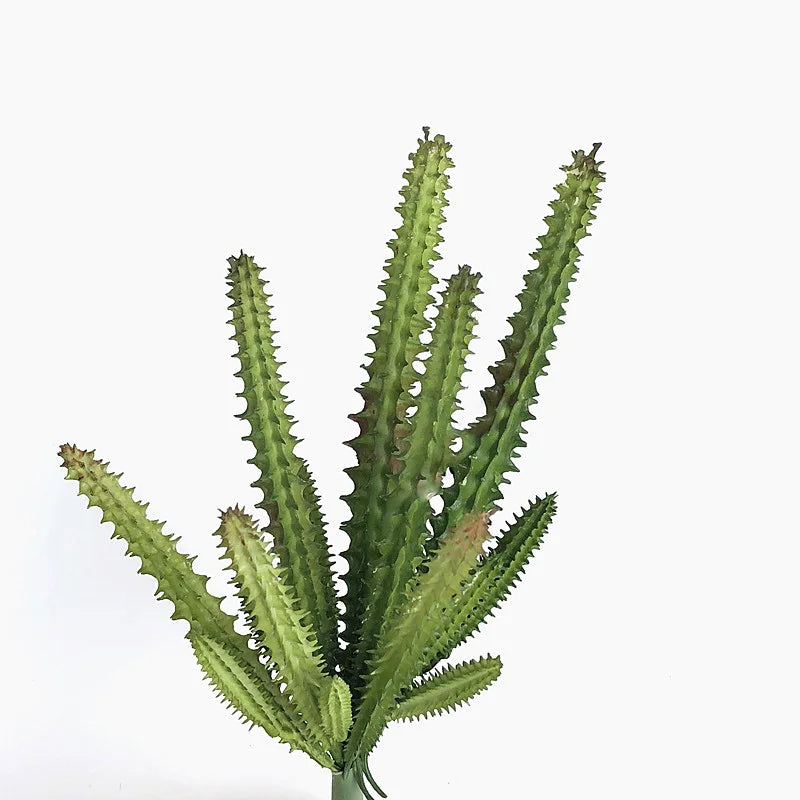 Ramo de Cacto Artificial Verde – Decoração Natural e Sem Manutenção para Casa e Escritório