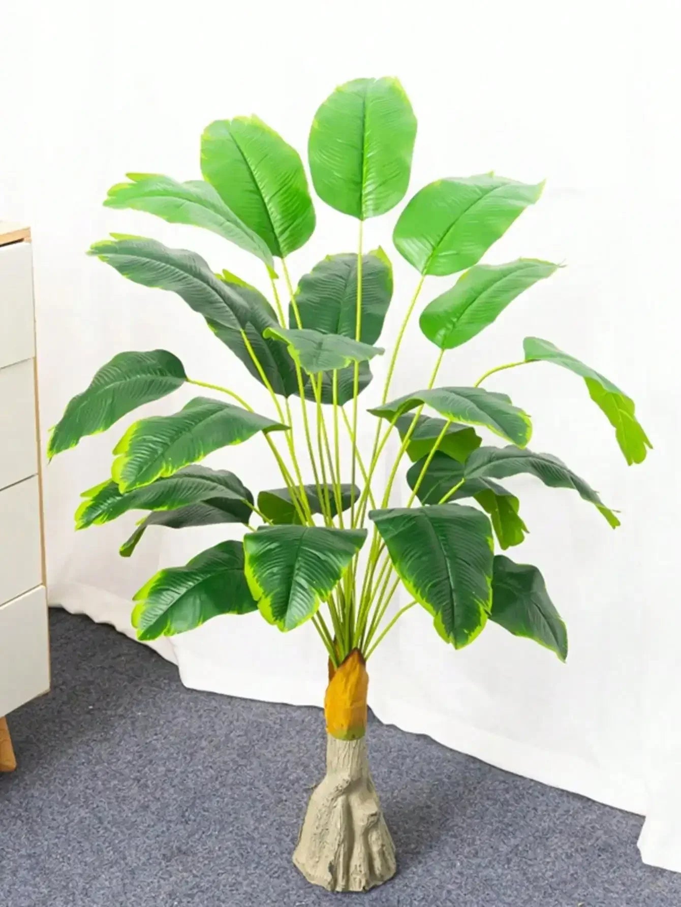 Planta Artificial Palmeira Tropical Grande com Folhas de Bananeira - FintaVita