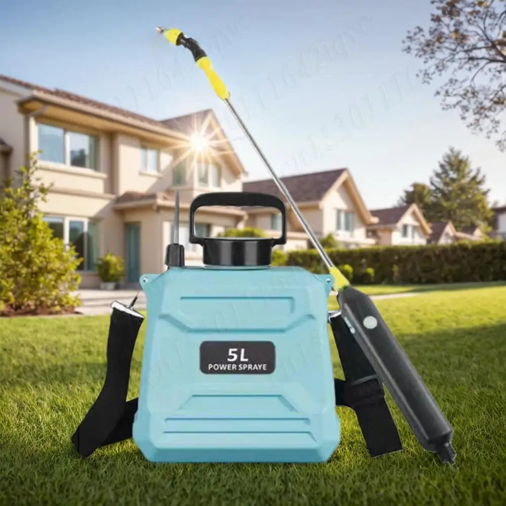 Pulverizador Elétrico 5L Borrifador de água Bateria Recarregável com Lança Extensora