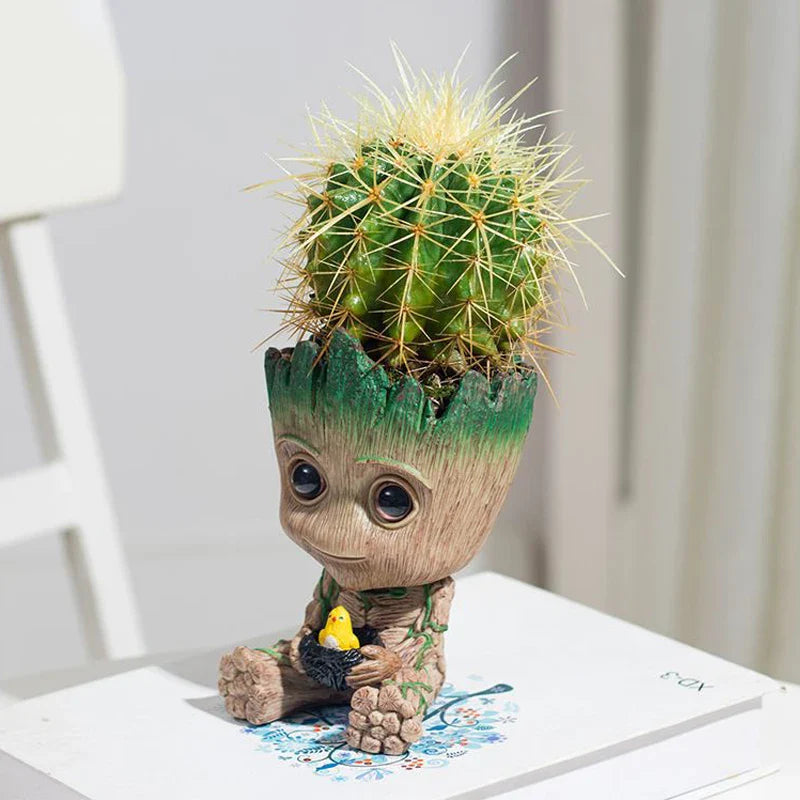 Vaso de Planta Baby Groot Verde