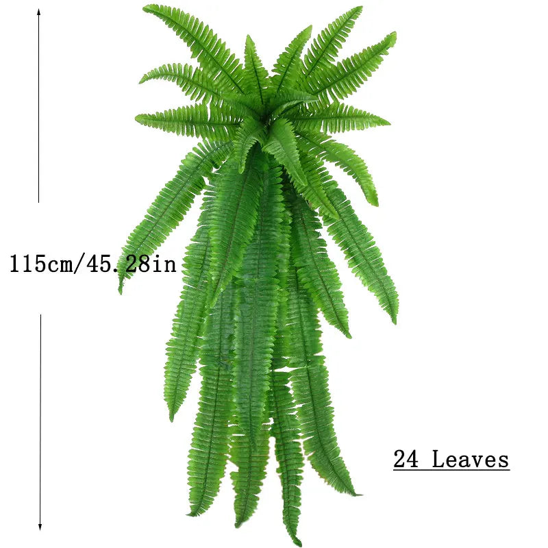 Planta Artificial Videira Persa Pendurada Com Folhagem Verde Tropical para Decoração - FintaVita