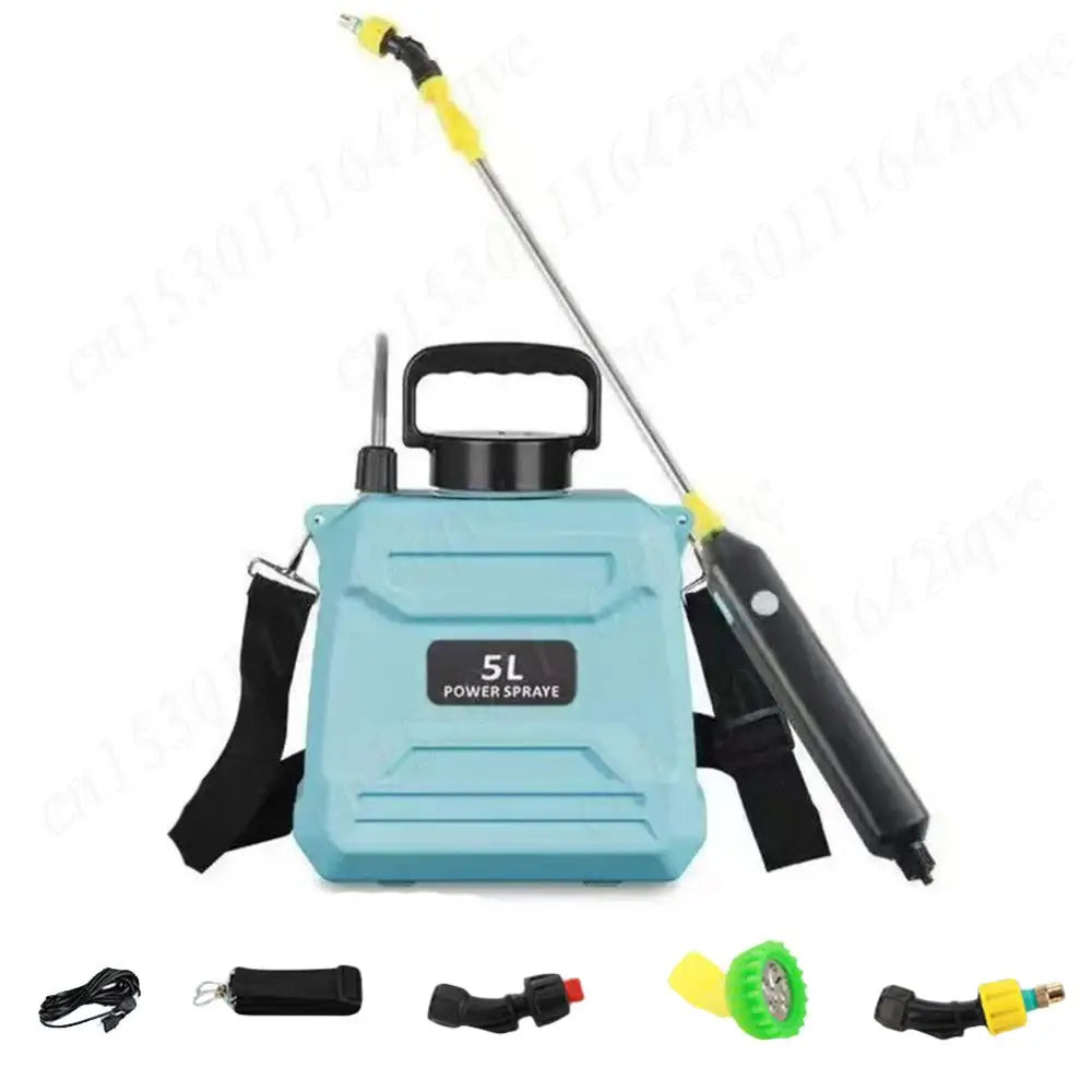 Pulverizador Elétrico 5L Borrifador de água Bateria Recarregável com Lança Extensora