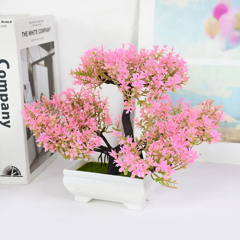 Bonsai Artificial em Vaso - Mini Árvore Decorativa Verde