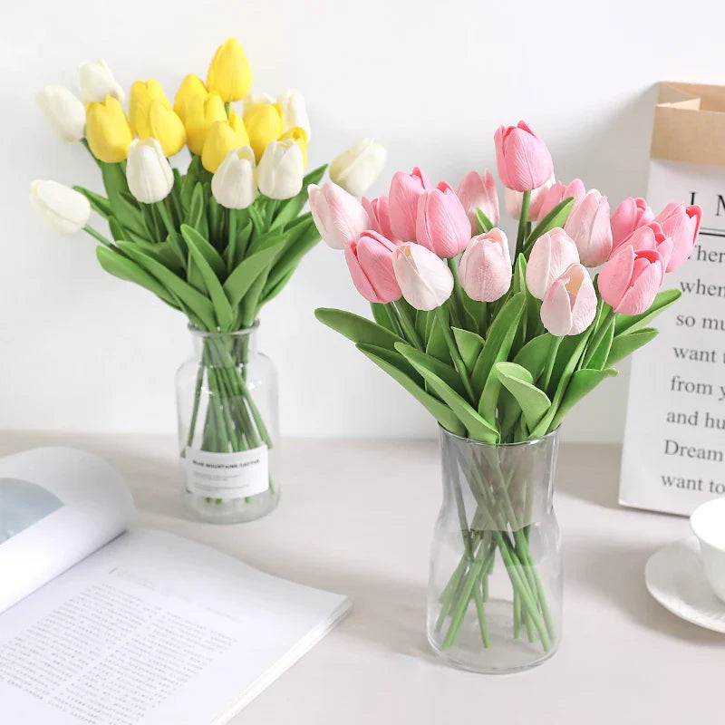 Buquê de Tulipas Artificiais MENGHAO em Seda