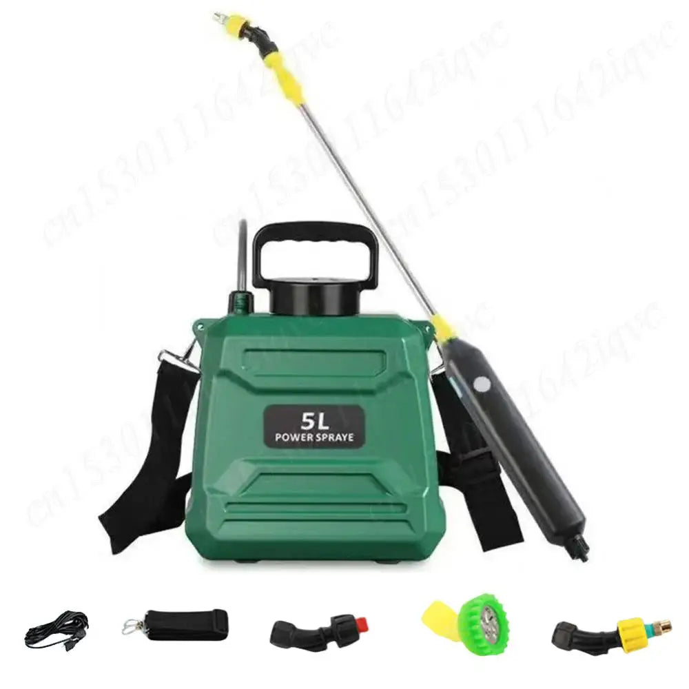 Pulverizador Elétrico 5L Borrifador de água Bateria Recarregável com Lança Extensora