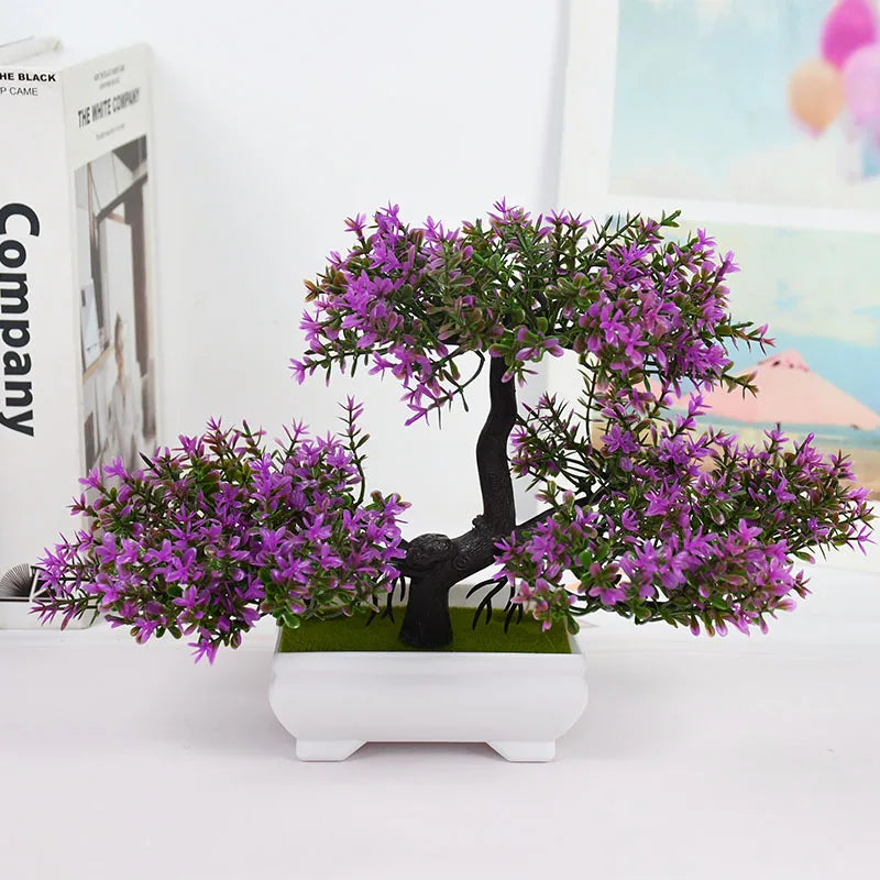Bonsai Artificial em Vaso - Mini Árvore Decorativa Verde