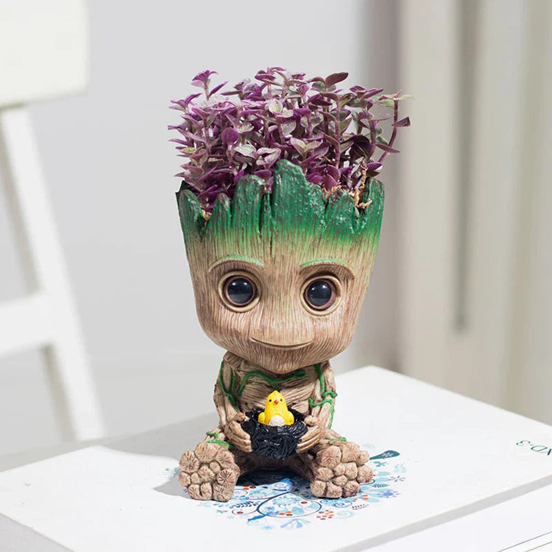 Vaso de Planta Baby Groot Verde