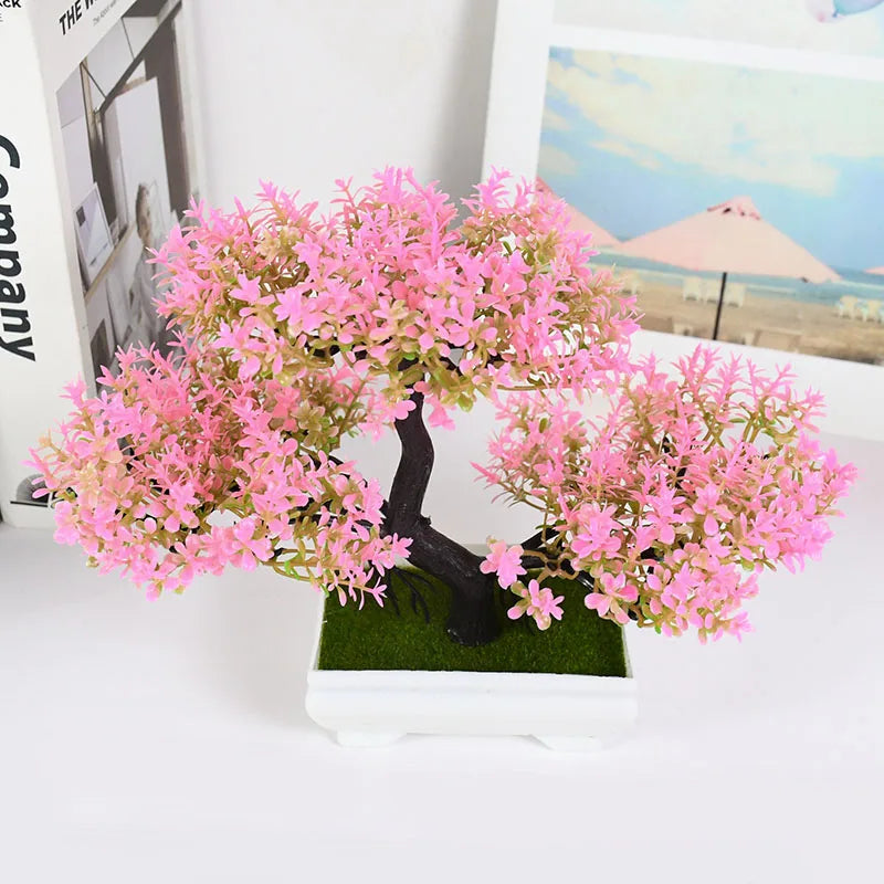 Bonsai Artificial em Vaso - Mini Árvore Decorativa Verde