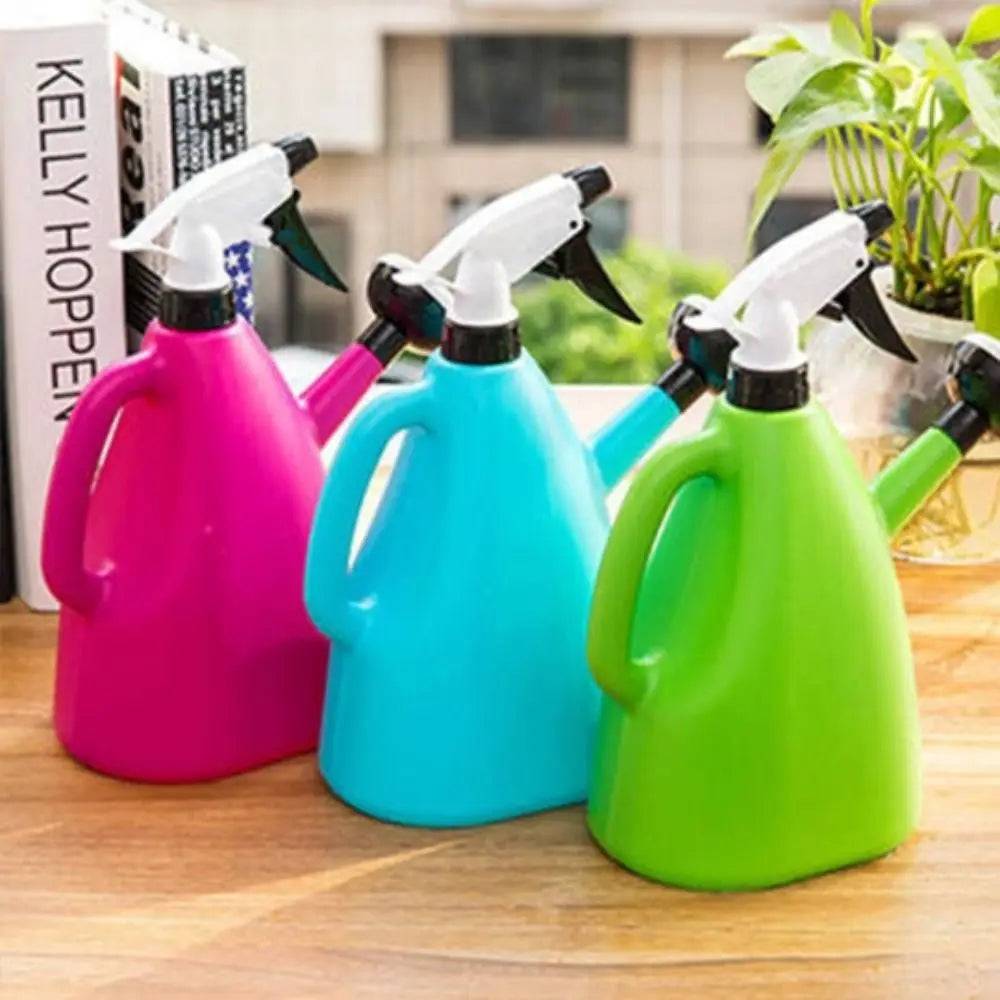 Regador de Plantas de Plástico 2 em 1 - Pulverizador Ajustável de 1L