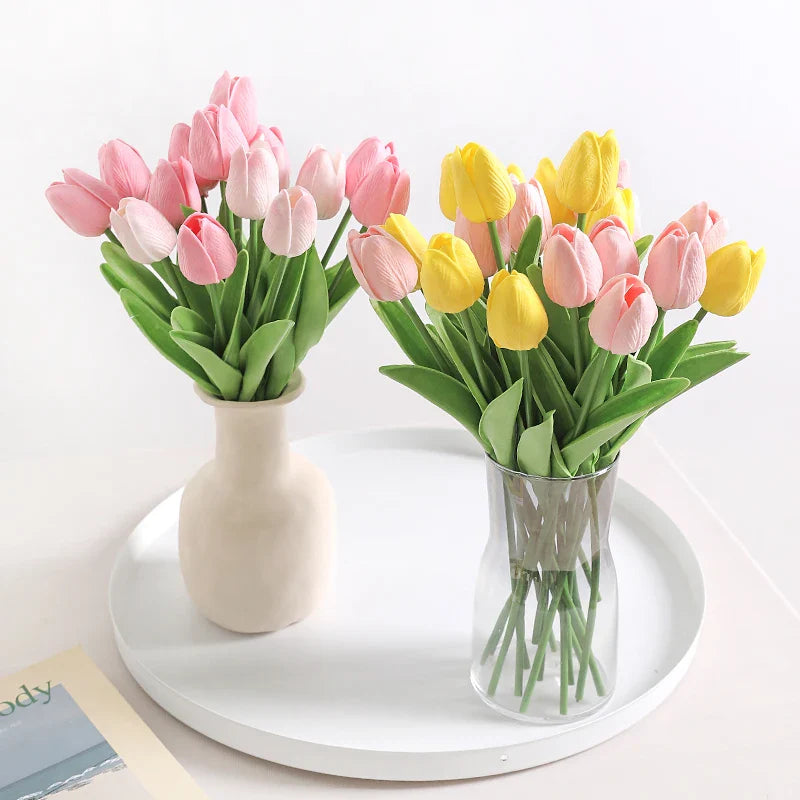 Buquê de Tulipas Artificiais MENGHAO em Seda