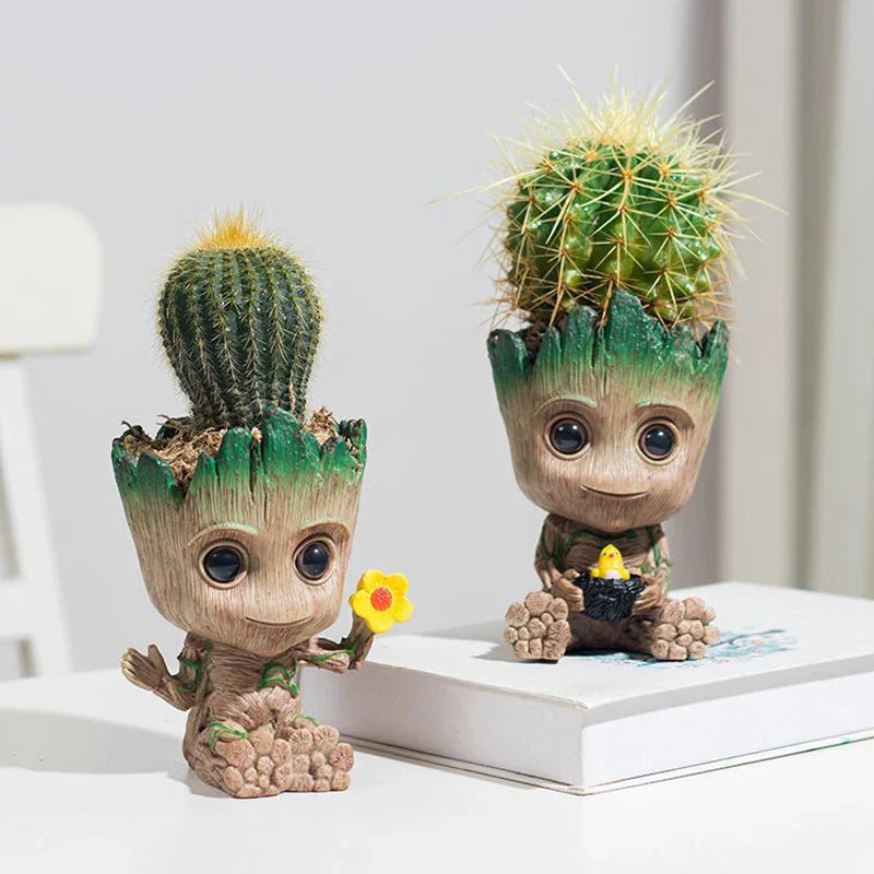 Vaso de Planta Baby Groot Verde