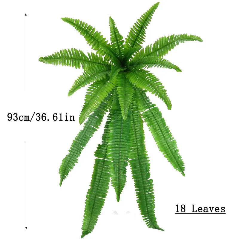 Planta Artificial Videira Persa Pendurada Com Folhagem Verde Tropical para Decoração - FintaVita