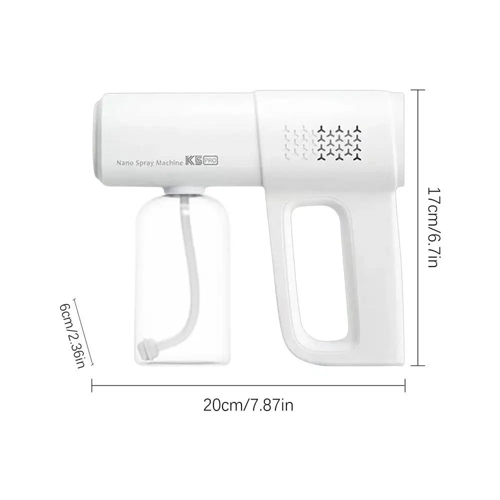 Pulverizador Elétrico Portátil com Bomba USB Recarregável e Controle Ergonômico