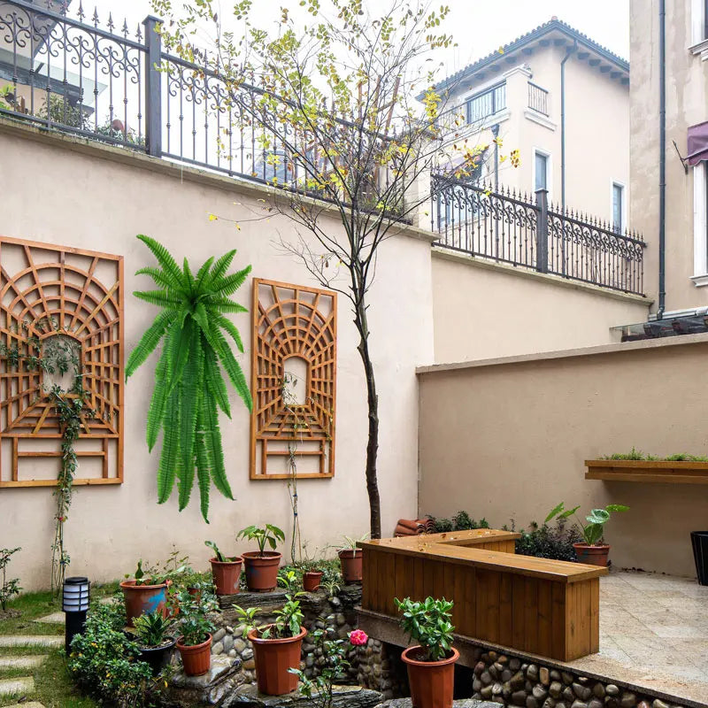 Planta Artificial Videira Persa Pendurada Com Folhagem Verde Tropical para Decoração - FintaVita