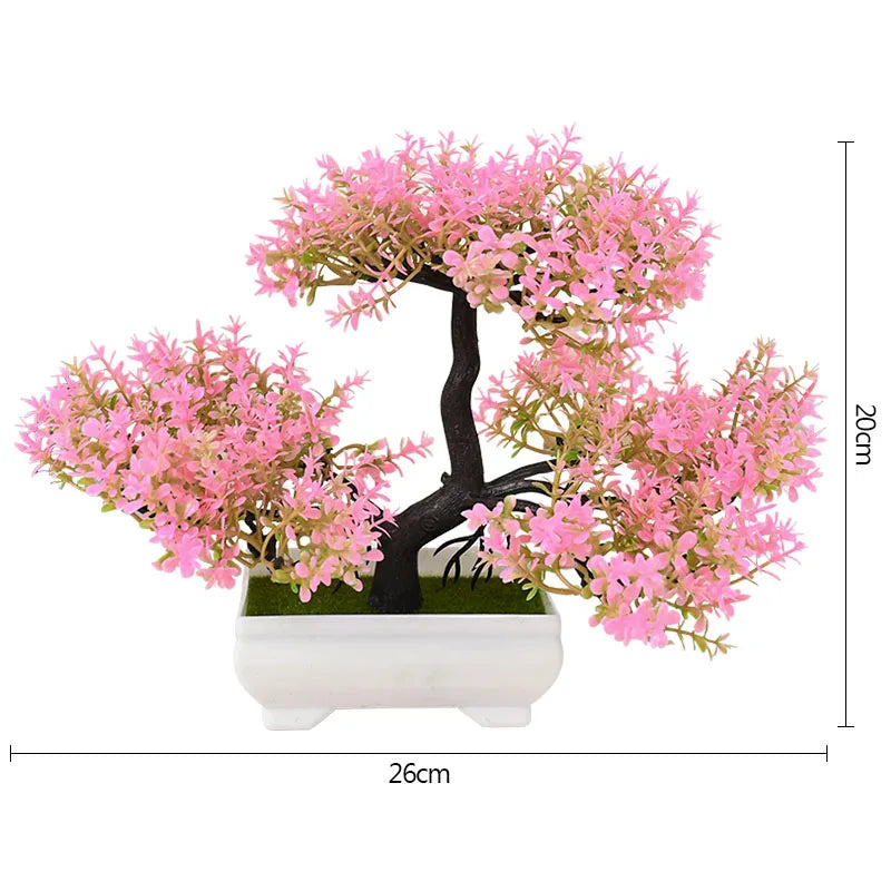 Bonsai Artificial em Vaso - Mini Árvore Decorativa Verde