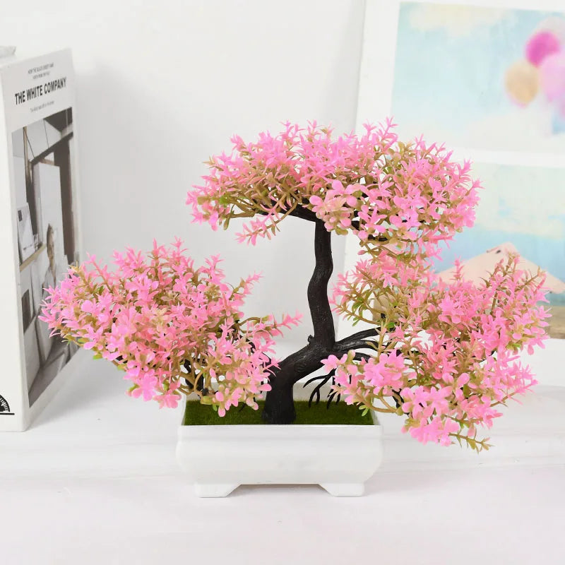 Bonsai Artificial em Vaso - Mini Árvore Decorativa Verde