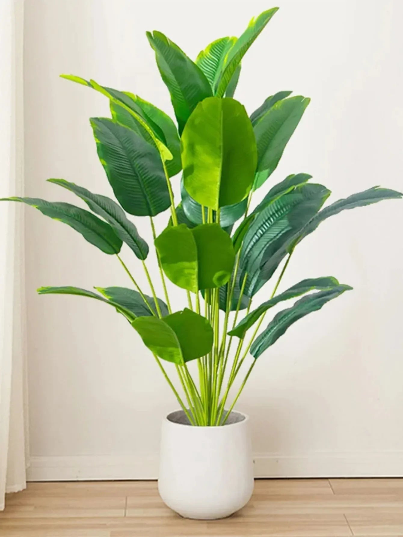 Planta Artificial Palmeira Tropical Grande com Folhas de Bananeira - FintaVita