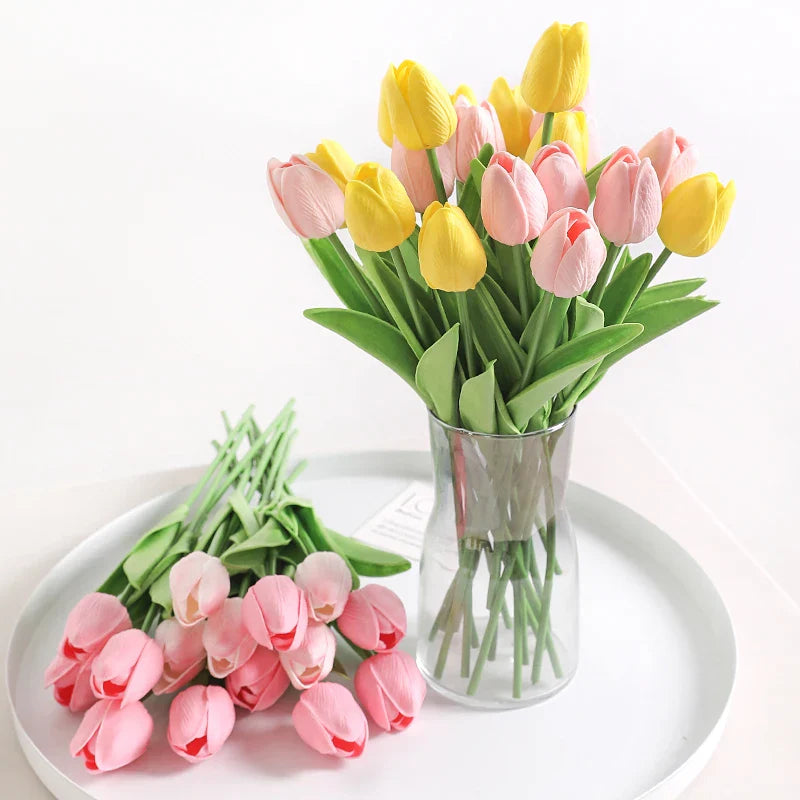 Buquê de Tulipas Artificiais MENGHAO em Seda