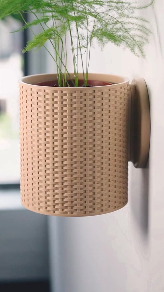 Vaso Cesta de Parede Decoração Planta Suculenta Ambientes - Linha Fioralto