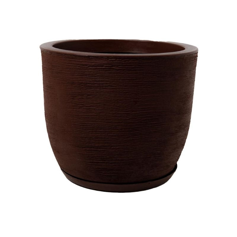 Vaso de Planta Redondo Bojo Escovado Número 2