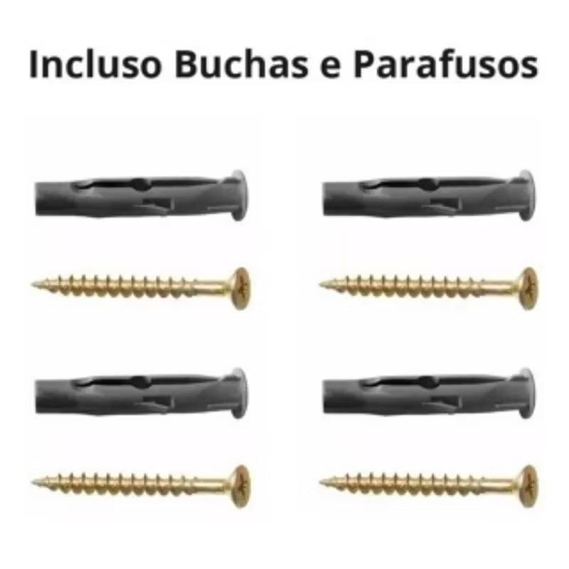 6 Prateleiras Grandes Industriais com Suporte de Ferro Invertido - Nicho para Decoração Rústica e Moderna