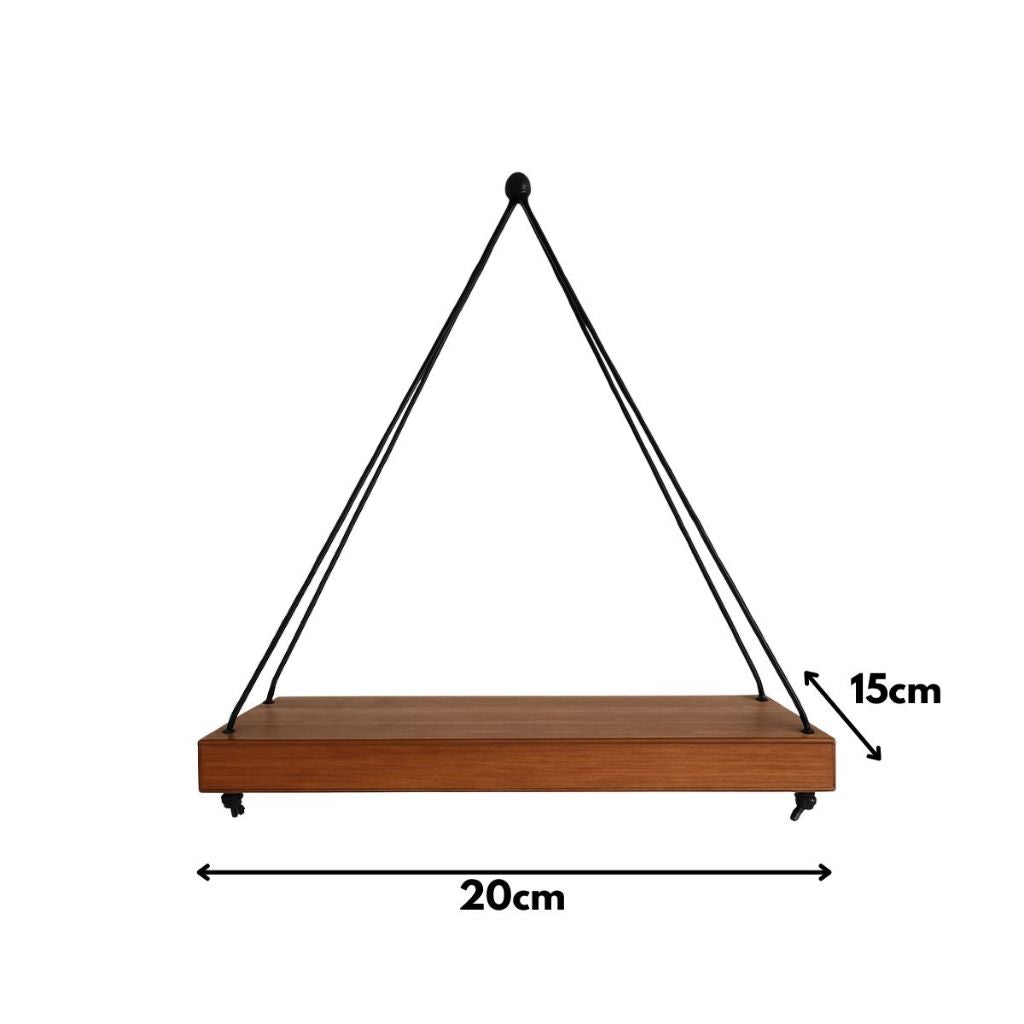 Kit com 3 Prateleiras de Madeira Rústica em MDF para Plantas - Linha Fioralto