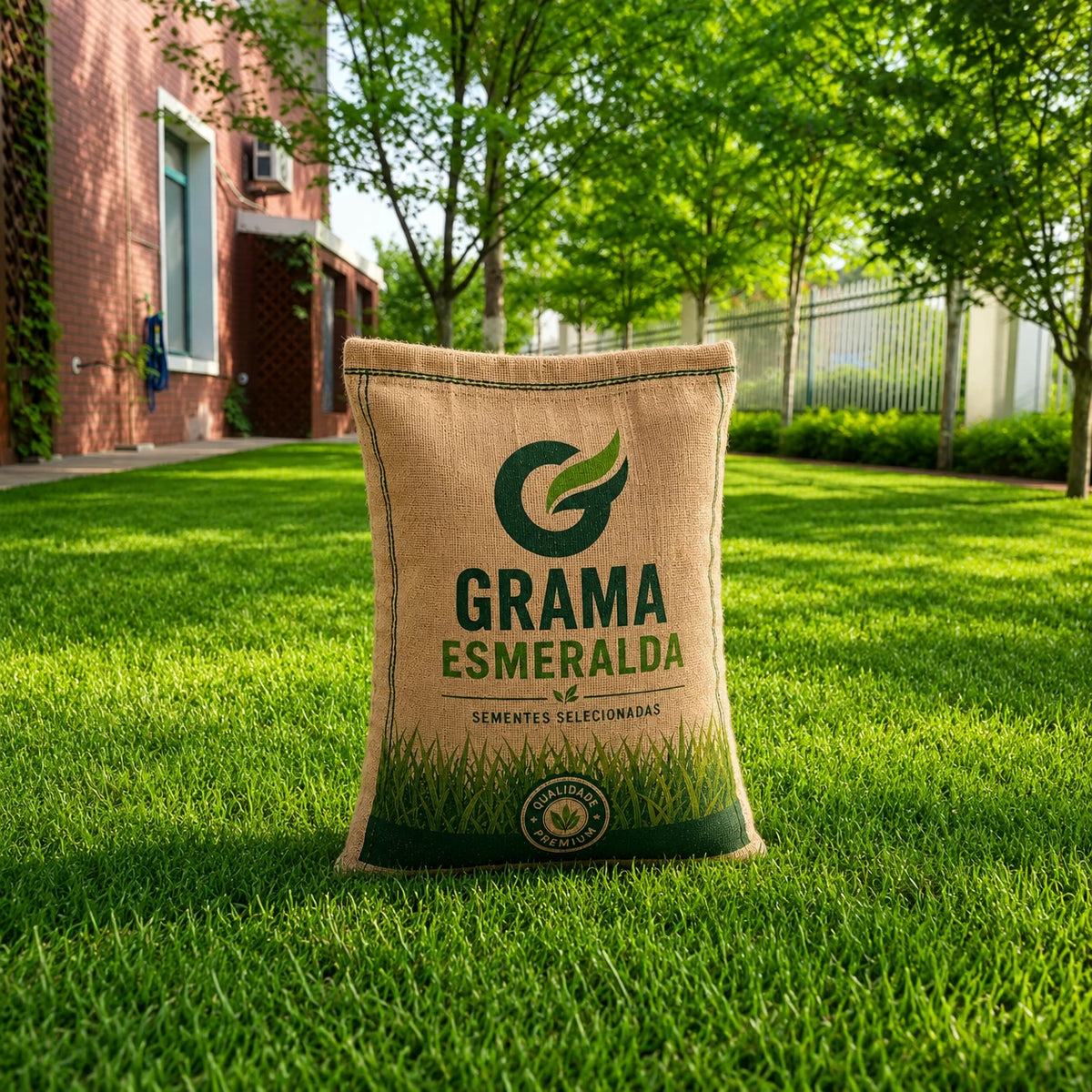 Sementes de Grama Esmeralda Premium – Gramado Denso e Macio