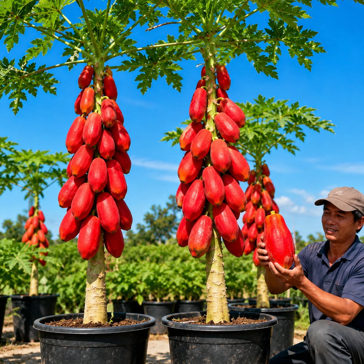 Sementes de Mamão Tailandês – Variedade Red Doce e Vigorosa