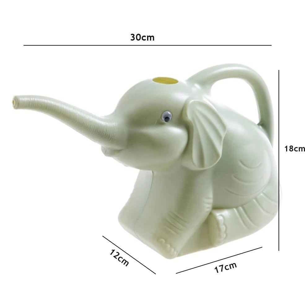 Regador de Plantas e Jardim 2 Litros Decorativo Em Formato de Elefante – Prático e Durável