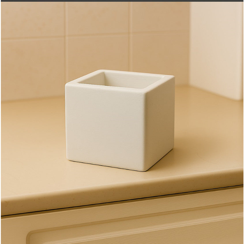 Vasos de Plantas Decorativos de Gesso Texturizado - Para Suculentas, Cactus, Plantas Artificiais ou Naturais