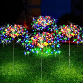 Luz Solar de Led Efeito Fogos de Artifício - 🎄 Ilumine seu Natal com Magia