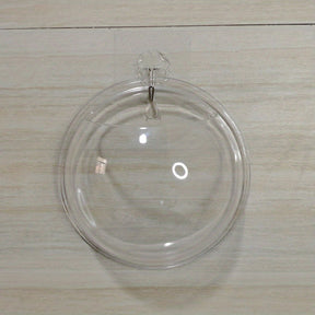 Vaso de Cristal Redondo para Flores de Parede