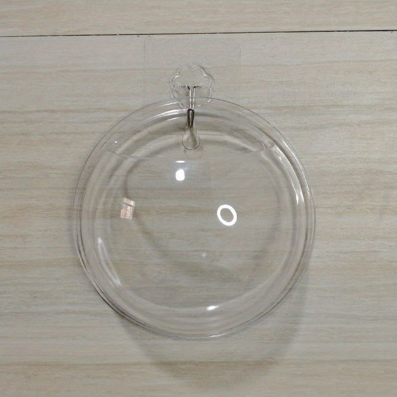 Vaso de Cristal Redondo para Flores de Parede