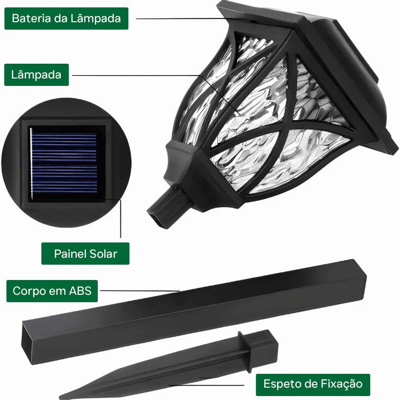 Luminária Solar de Jardim