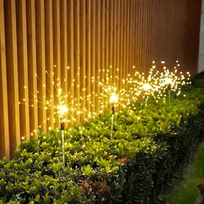 Luz Solar de Led Efeito Fogos de Artifício - 🎄 Ilumine seu Natal com Magia