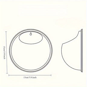 Vaso Transparente para Decoração de Casa e Jardim - Vaso Suspenso de Vidro