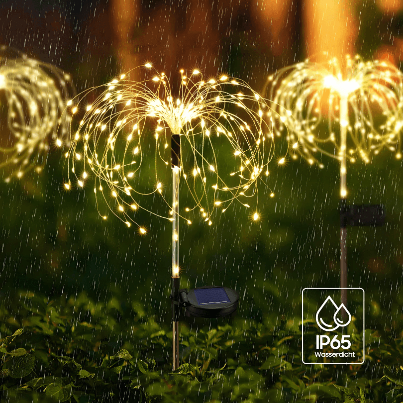 Luz Solar de Led Efeito Fogos de Artifício - 🎄 Ilumine seu Natal com Magia