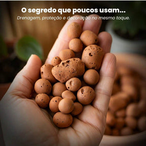 Argila Expandida Modelos 3222 - 2215 - 1506 para Jardim, Drenagem e Decoração