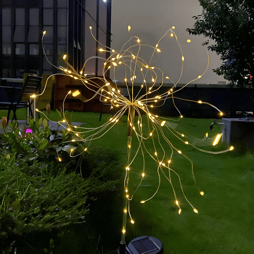 Luz Solar de Led Efeito Fogos de Artifício - 🎄 Ilumine seu Natal com Magia