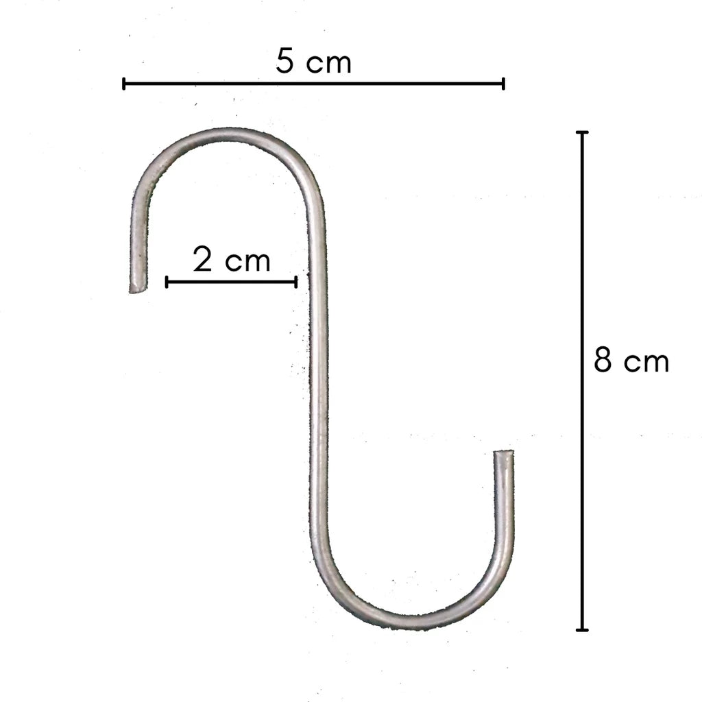 Kit 20 Ganchos Multiuso De Fixação Para Vasos de Parede E Jardim Vertical