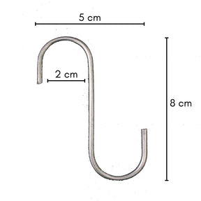 Kit 20 Ganchos Multiuso De Fixação Para Vasos de Parede E Jardim Vertical