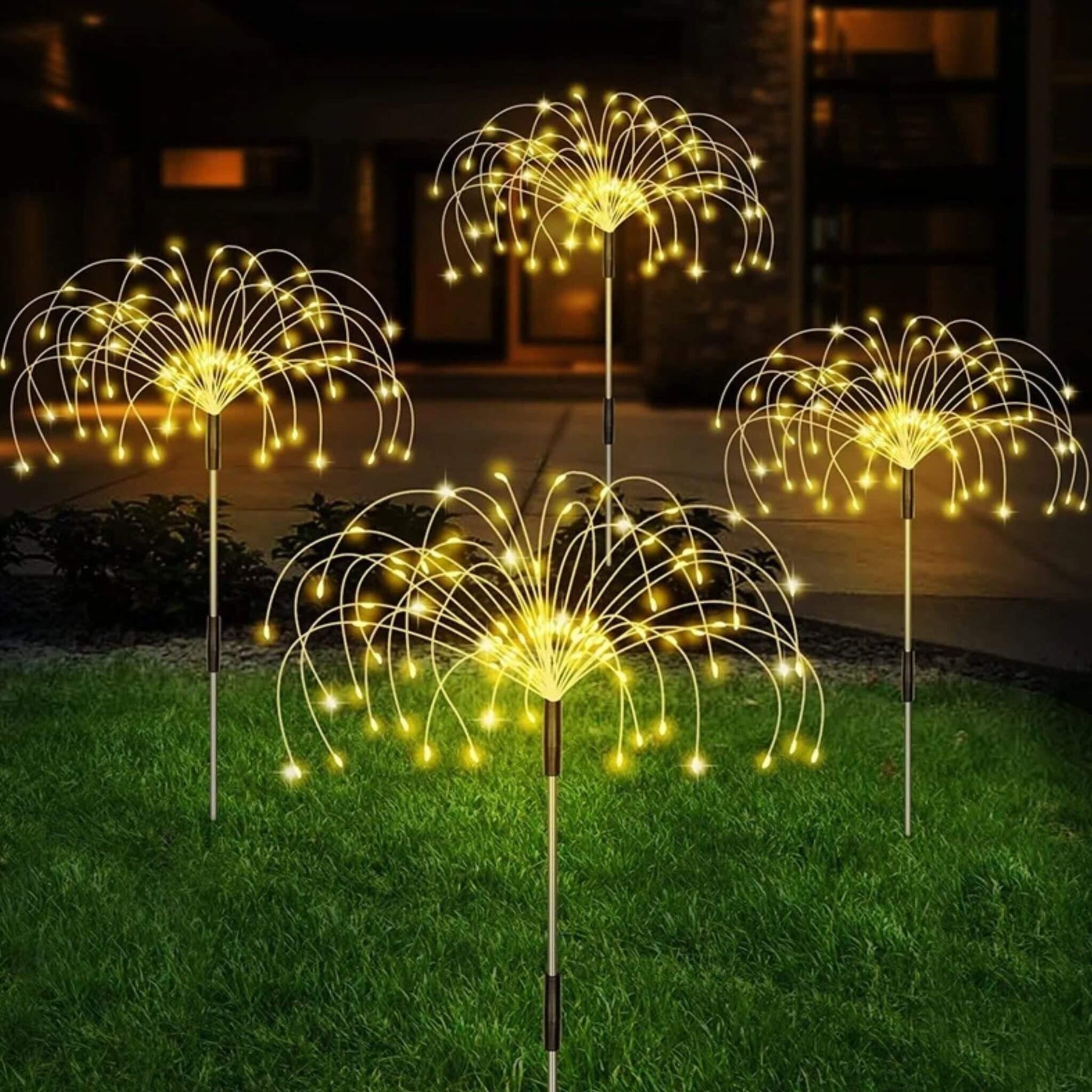 Luz Solar de Led Efeito Fogos de Artifício - 🎄 Ilumine seu Natal com Magia
