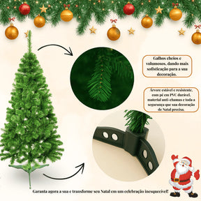 Árvore de Natal Pequena, Média e Grande com Galhos Super Cheios - Luxo para Decoração Natalina