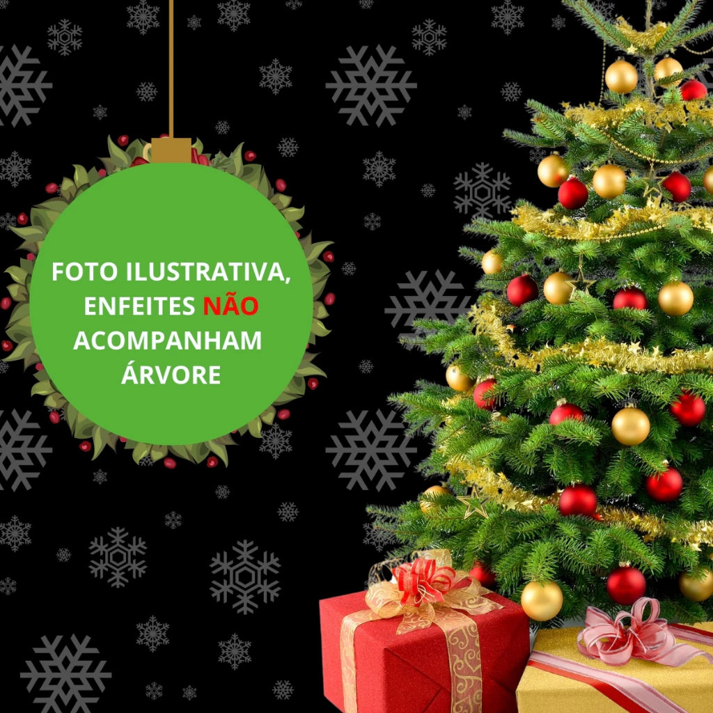 Árvore de Natal Pequena, Média e Grande com Galhos Super Cheios - Luxo para Decoração Natalina