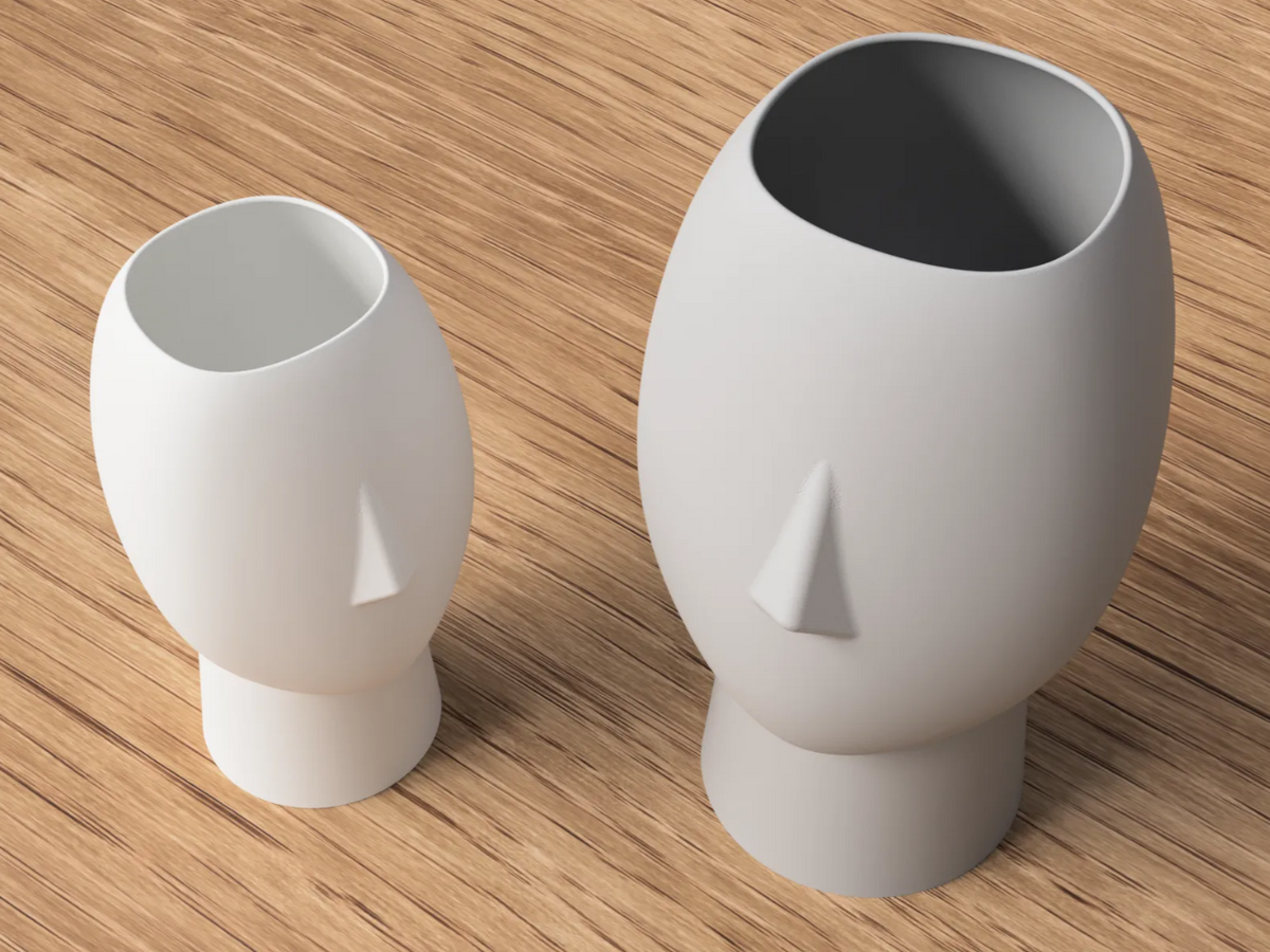 Vaso Decorativo de Rosto para Plantas
