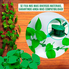 Suporte para Plantas Trepadeiras com Ganchos Folha Autoadesivos